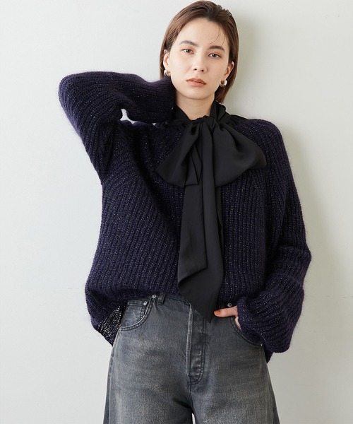 「Whim Gazette」 長袖ニット FREE ベージュ レディース_画像8