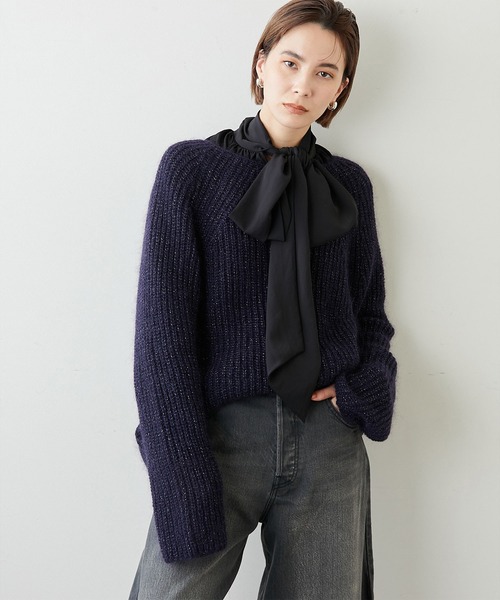 「Whim Gazette」 長袖ニット FREE ベージュ レディース_画像9