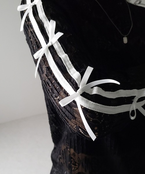 「me+em select」 長袖カットソー FREE ブラック レディース_画像4