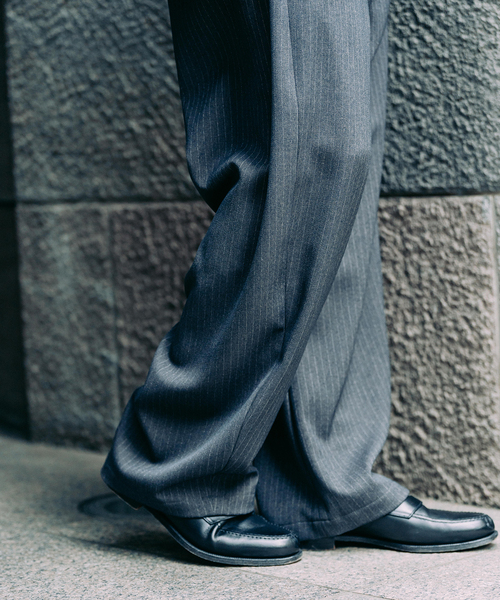 EDIFICE（エディフィス） パンツ ストライプ 3D フィット トラウザー