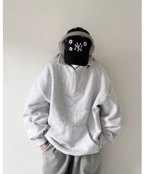 「YACA」 スウェットカットソー FREE アッシュグレー レディース_画像5
