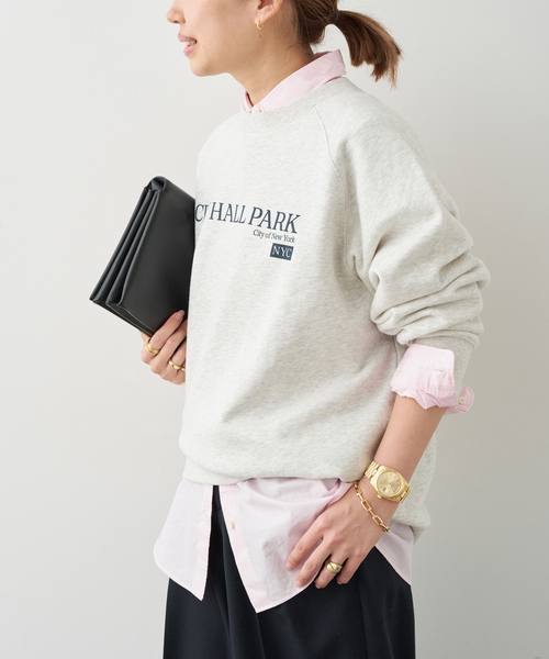 【新品】  Deuxieme Classe / ドゥーズィエムクラス | Vicky クルーネックプルオーバー | F | シロ | レディース Deuxieme Classe（ドゥーズィエムクラス） トレーナー スウェット CITY