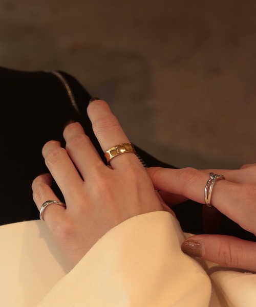 「NOIR DE POUPEE」 リング #9 シルバー レディース_画像5