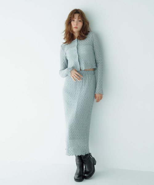 Tiny EDEN スカート 「ペチコート付き セットアップ対応」レースナロー