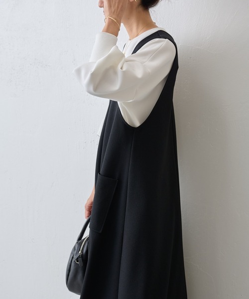 「BEARDSLEY」 ノースリーブワンピース S ブラック レディース_3