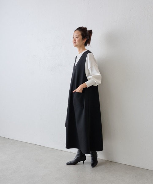 「BEARDSLEY」 ノースリーブワンピース S ブラック レディース_5