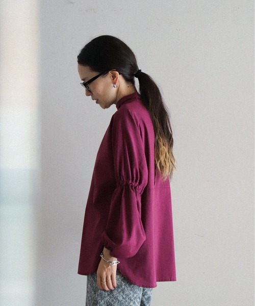 「FIL DE FER」 長袖ブラウス FREE パープル レディース_画像3