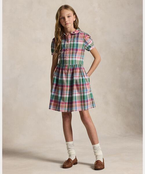 Ralph Lauren チェック柄ドレス　ワンピース 110㎝　発表会 Polo Ralph Lauren Childrenswear ワンピース チェック コットン