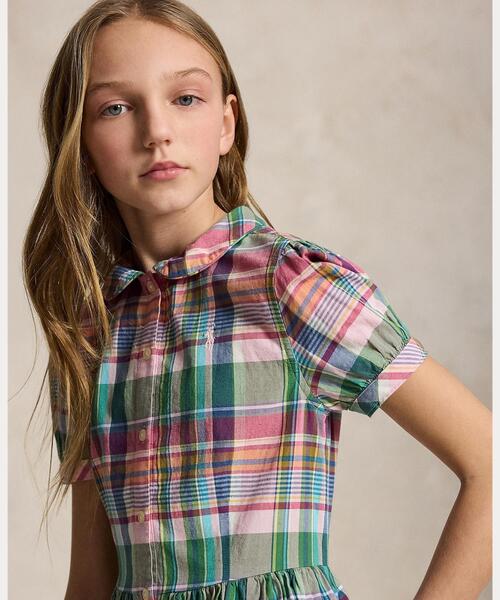 Ralph Lauren チェック柄ドレス　ワンピース 110㎝　発表会 Polo Ralph Lauren Childrenswear ワンピース チェック コットン