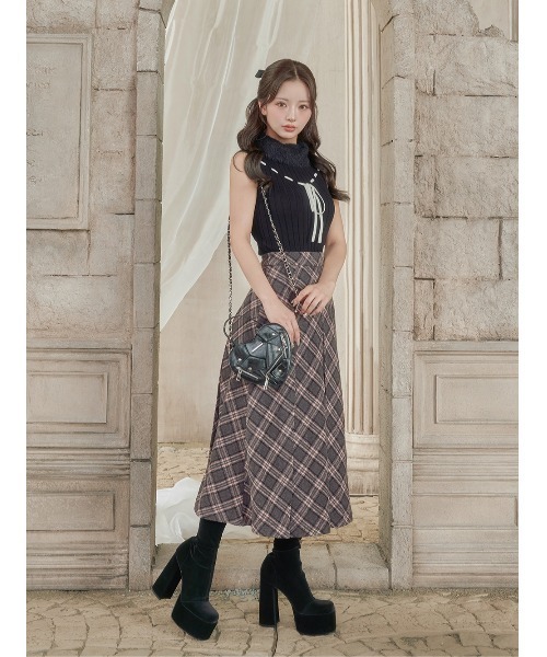 「Darich」 ロングスカート M ブラウン レディースの画像
