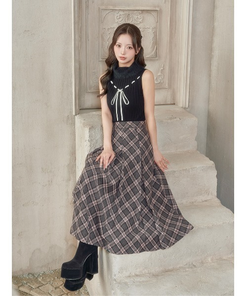 「Darich」 ロングスカート M ブラウン レディースの画像
