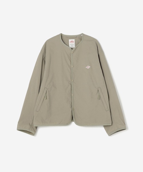 「DANTON」 ノーカラージャケット SMALL ネイビー レディースの画像