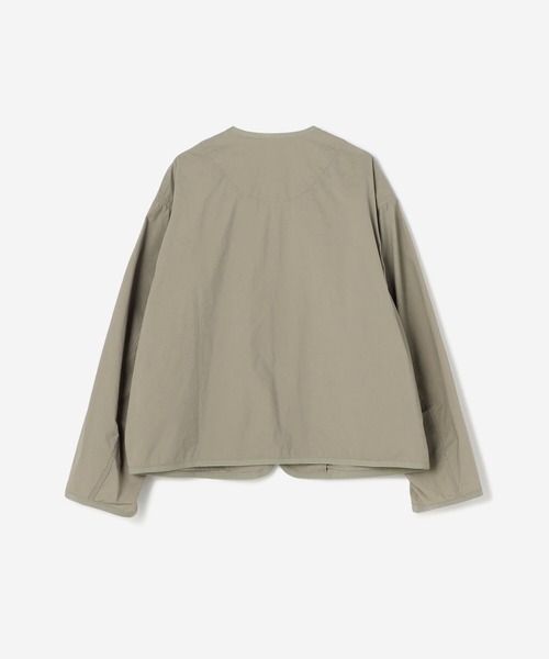 「DANTON」 ノーカラージャケット SMALL ネイビー レディースの画像