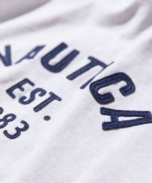 「NAUTICA」 長袖Tシャツ MEDIUM ブラウン メンズの画像
