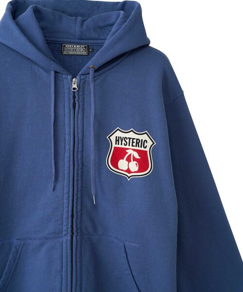 【美品】ヒステリックグラマー　ジップパーカー HYSTERIC GLAMOUR（ヒステリックグラマー） ジップアップパーカー X