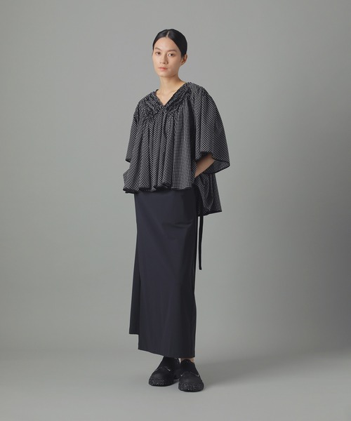 「ZUCCa」 ロングスカート M size ネイビー レディース_画像9