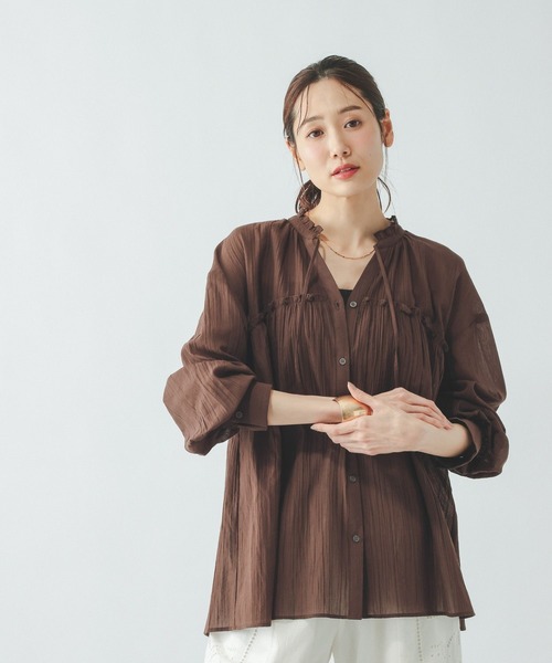 新品❣️エアリーフリルブラウス エアリーフリルブラウス/MAJESTIC LEGON(マジェスティックレゴン