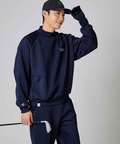pacific golf club ゴルフ　トレーナー　ブラック Pacific GOLF CLUB（パシフィックゴルフクラブ） トレーナー