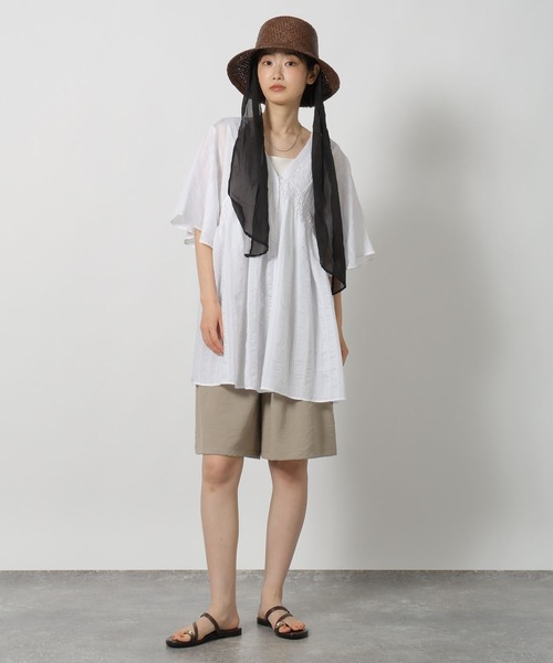 LAKOLE（ラコレ） 2WAYシャーリングチュニック / 667924 レディース