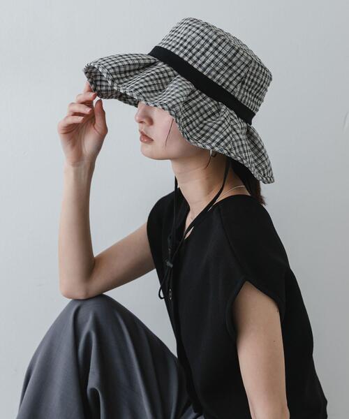 SENSE OF PLACE by URBAN RESEARCH 帽子 ハット ジュートライクフリル
