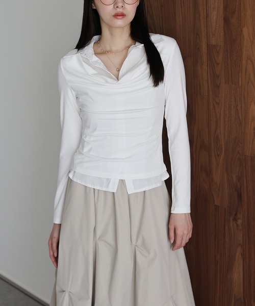 「J by blue」 長袖シャツ MEDIUM ブラック レディース_画像3