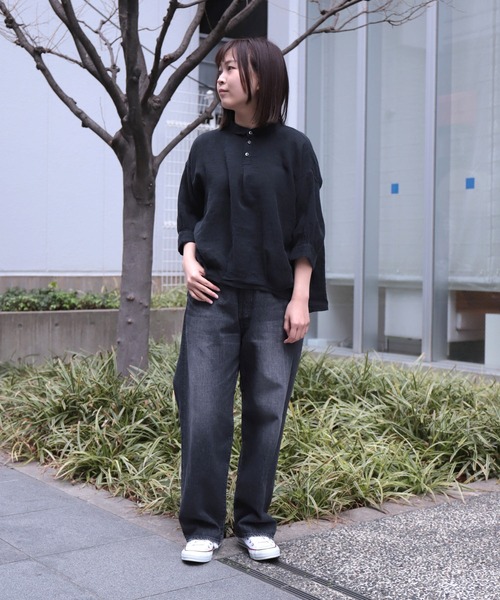 「Brocante」 7分袖シャツ 2 ホワイト レディース_画像4