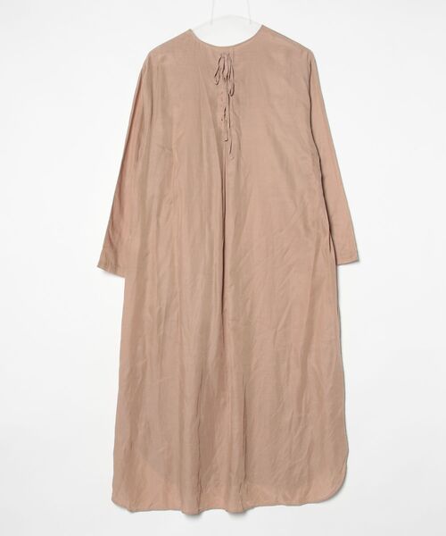 「haupia」 長袖ワンピース MEDIUM ベージュ レディース_画像2