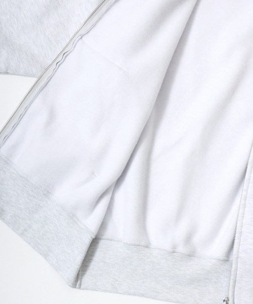 「BEN DAVIS」 ジップアップパーカー X-LARGE アッシュグレー メンズ_画像4