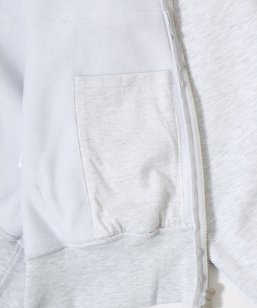 「BEN DAVIS」 ジップアップパーカー X-LARGE アッシュグレー メンズ_画像5