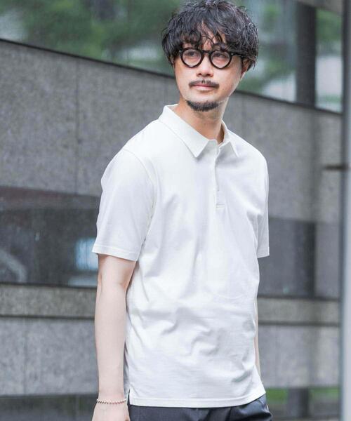 「URBAN RESEARCH ROSSO MEN」 半袖ポロシャツ LARGE ネイビー メンズ_画像2