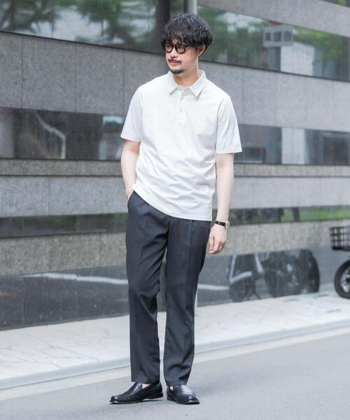 「URBAN RESEARCH ROSSO MEN」 半袖ポロシャツ LARGE ネイビー メンズ_画像7