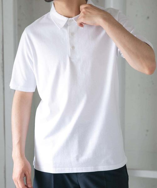 「URBAN RESEARCH ROSSO MEN」 半袖ポロシャツ LARGE ネイビー メンズ_画像8