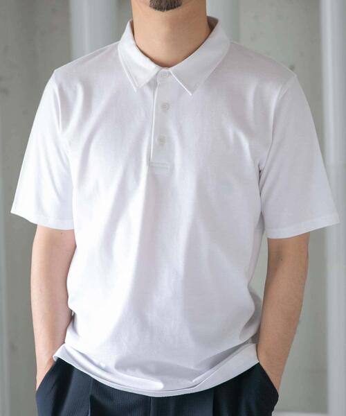 「URBAN RESEARCH ROSSO MEN」 半袖ポロシャツ LARGE ネイビー メンズ_画像9