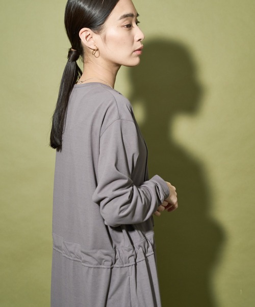 「Audrey and John Wad」 長袖ワンピース FREE マスタード レディース_画像4