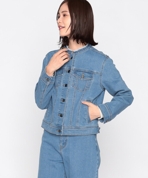 COMME CA ISM（コムサイズム） デニムジャケット LARGE ブルー 