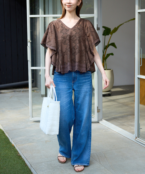 SLOBE IENA（スローブイエナ） ブラウス シャツ 半袖 「追加2」レース