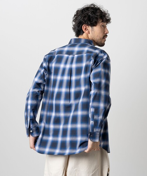 「FREAK'S STORE」 長袖シャツ LARGE ブラック メンズ_画像2