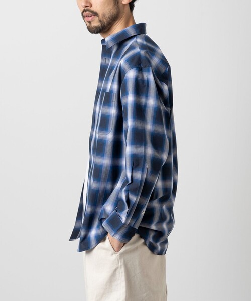「FREAK'S STORE」 長袖シャツ LARGE ブラック メンズ_画像5