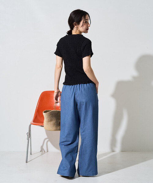 「FREAK'S STORE」 デニムパンツ MEDIUM ネイビー レディース_画像8