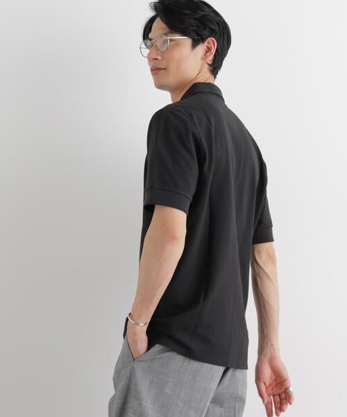 「NANO universe」 半袖ポロシャツ X-LARGE ホワイト メンズ_画像3
