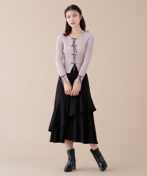 「JILL by JILL STUART」 ロングスカート MEDIUM ブラック系その他 レディース_画像7