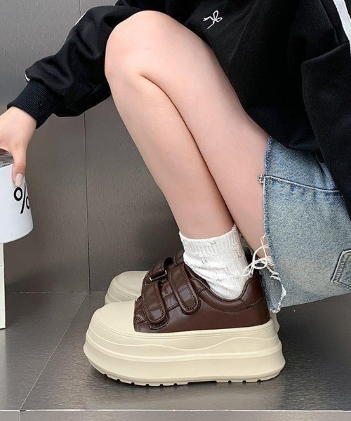 「lilful」 ローカットスニーカー M ブラック レディース_画像5