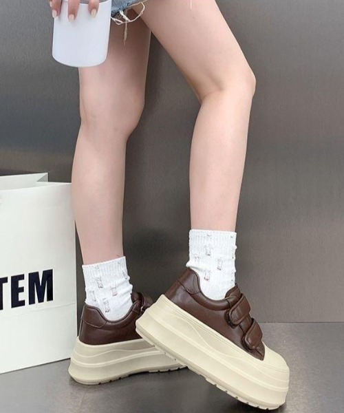 「lilful」 ローカットスニーカー M ブラック レディース_画像8