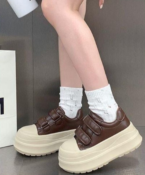 「lilful」 ローカットスニーカー M ブラック レディース_画像9