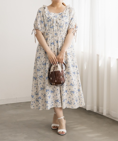CLETTE（クレット） 半袖ワンピース 4L ラベンダー レディース
