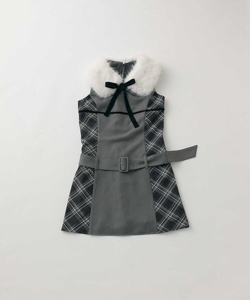Belle Charme ワンピース Belle Charme ワンピース 「Belle Charme」Ribbon Fur Collar Onepiece