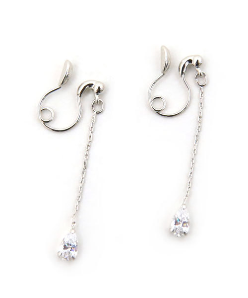 colleca la（コレカラ） イヤリング ループフィット・小粒ストーンの