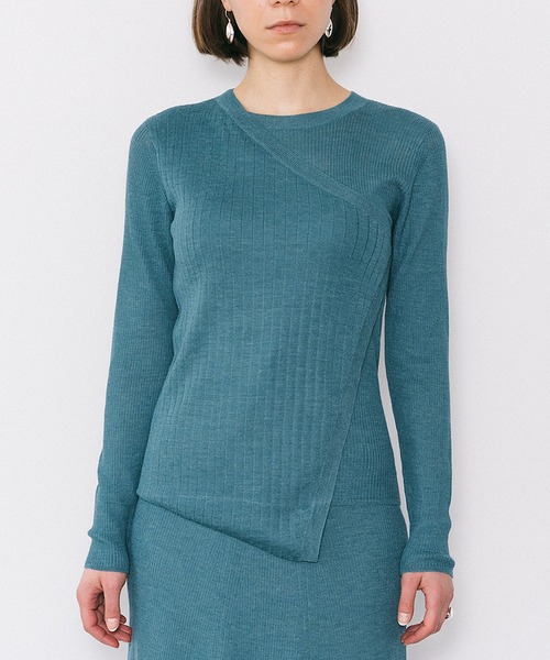 ニット セーター JANESMITH ジェーンスミス / LAYERED CREW NECK KNIT レイヤードクルーネックニット / 20WKN-