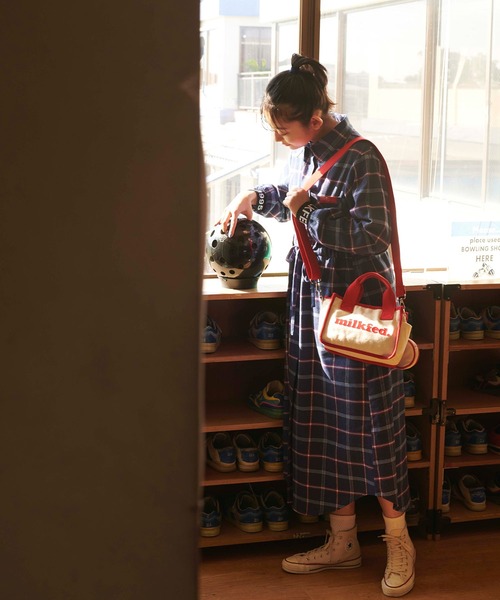 安い新品 ワンピース LOGO CUFFS PLAID SHIRT DRESS ZOZOTOWN PayPayモール店 - 通販 - PayPayモール 正規品低価