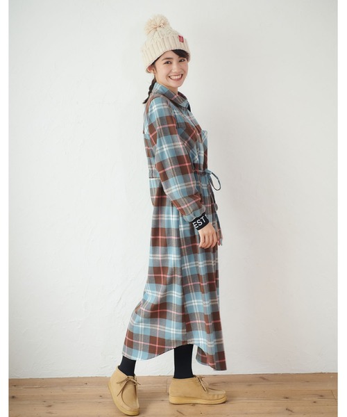 安い新品 ワンピース LOGO CUFFS PLAID SHIRT DRESS ZOZOTOWN PayPayモール店 - 通販 - PayPayモール 正規品低価